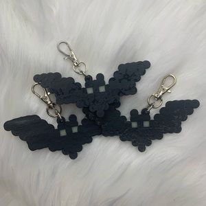 Halloween Bat Perler Bead keychain